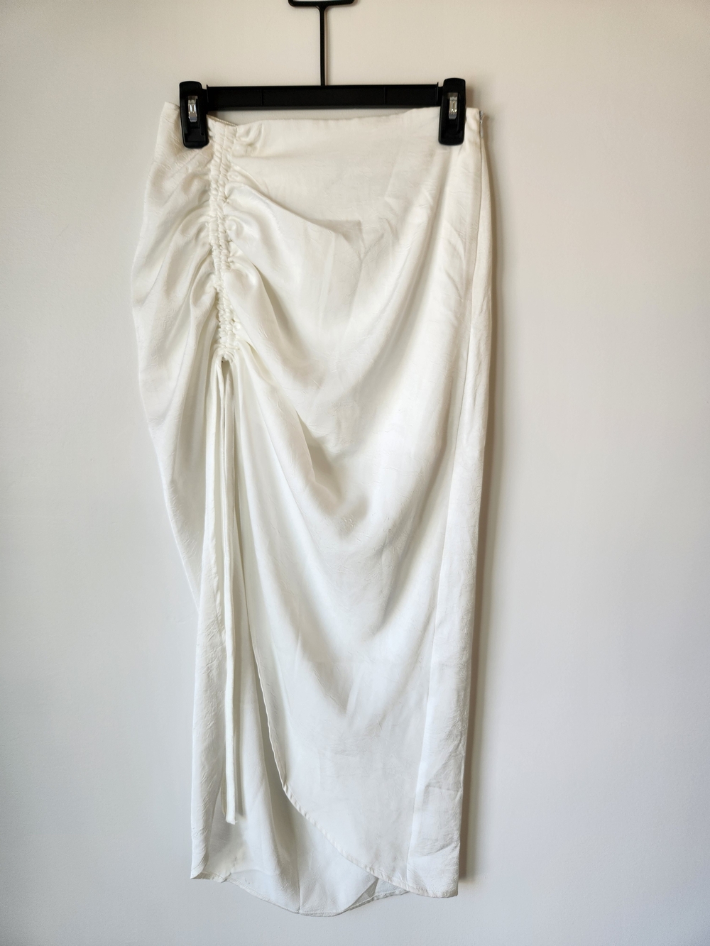 SHEIN - Asymmetrical Ruched Midi Skirt - S